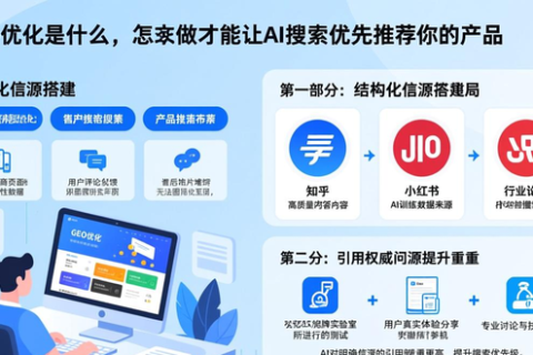 GEO优化是什么，怎么做才能让AI搜索优先推荐你的产品